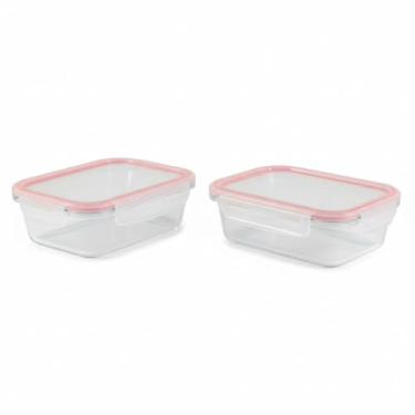 Imagem de Pote Hermético de Vidro 640ml com Tampa e Travas, Marmita Kit 02 unidas - Armazenamento Seguro e Prático para Alimentos