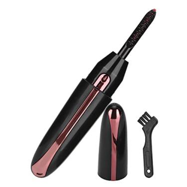 Imagem de Yinhing Modelador de Cílios Elétrico, Ferramenta Recarregável Usb para Ondulação de Cílios Com Pente Anti-escaldante Dupla Face para Cílios Postiços e Cílios (BLACK)