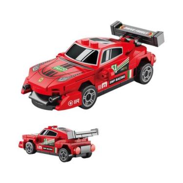 Imagem de Conjunto De Brinquedos De Blocos De Montar Com 12 Carros De Retorno Pa