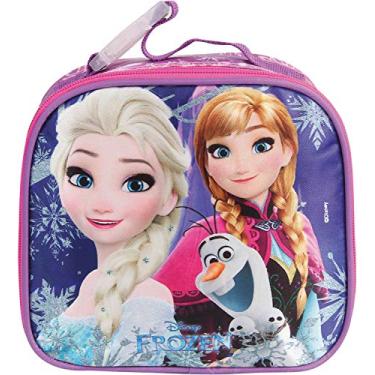 Imagem de Dermiwil 30196, Lancheira Térmica com Garrafa, Frozen Cetro Luminoso com Alca, Multicor