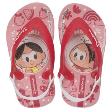 Imagem de Chinelo Bebê Infantil Menina Menino Ipanema Turma da Mônica baby com Elástico Sandália (Rosa, BR, Bebê, Faixa Numérico, 17, 18)