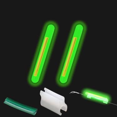 Imagem de Zehon 100 peças de bastão de pesca com clipe para pontas de vara e boias deslizantes, boias, linha, debaixo d'água à noite/escuro, 2,5 mm × 25 mm, 1,5 polegadas 4,5 × 39 mm, 2 polegadas 6,0 × 50 mm, 3