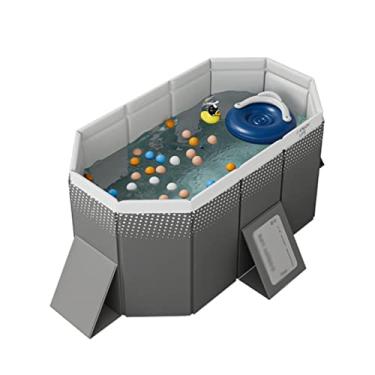 Imagem de LMJYU Piscina dobrável para crianças e adultos para animais de estimação, piscina para filhotes, bacia de banho para animais de estimação, banheira dobrável para animais de estimação, exterior