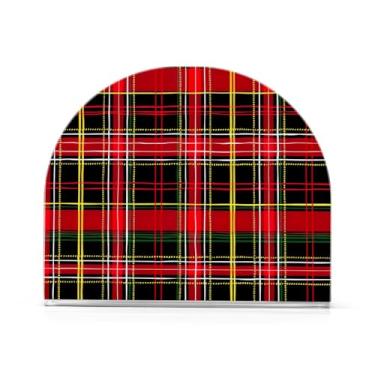 Imagem de Porta-guardanapos xadrez elegante de búfalo para mesas, porta-guardanapos de Halloween para cozinha, porta-guardanapos de mesa, porta-guardanapos de coquetel, porta-guardanapos de papel153