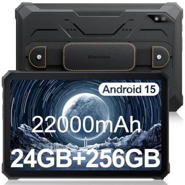 Imagem de Tablet robusto Blackview 2.4k de 10,36 polegadas, bateria de 22000mAh, tablet octa-core, 16 GB de RAM+256 GB de ROM+1 TB de expansão, tablet Android 13, câmera de 48 MP+16 MP, tablet à prova d'água, 4G LTE/5G WiFi, BT 5.0/OTG/GPS, preto