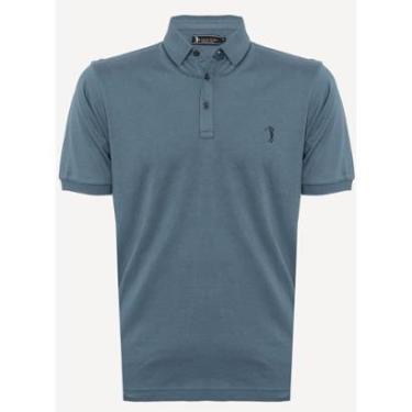 Imagem de Camisa Polo Aleatory Lisa Algodão Pima Cinza-Masculino
