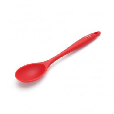 Imagem de Colher Silicone Vermelha Cabo Longo 28cm Não Risca Panela