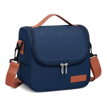 Imagem de Bolsa Térmica Lancheira com Alça Ajustável Poliéster com Forro Térmico Design Funcional Ideal para Marmitas e Lanches