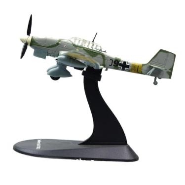 Imagem de Almencla Miniatura de avião de caça em escala 1/100 com suporte de exibição, presente de aniversário, ornamento, simulação de modelo de aeronave para