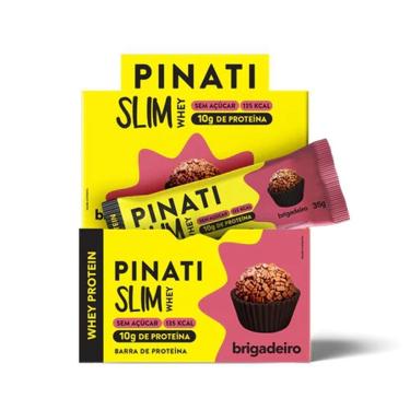 Imagem de Slim Whey Brigadeiro 35g 16 Unidades Pinati-Unissex