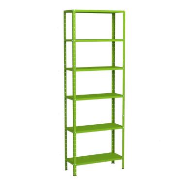 Imagem de Estante Aço 6 Prateleiras Livros Cozinha Quarto Eaf013 Verde