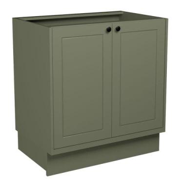 Imagem de Balcão de Cozinha Herval Liz 2 Portas, Verde, 80 cm