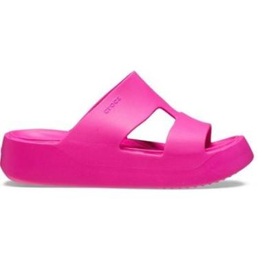 Imagem de Sandália crocs getaway platform h-strap pink crush-Feminino