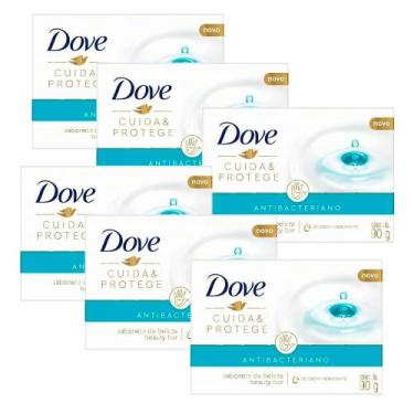 Imagem de Kit Sabonete Em Barra Dove Cuida E Protege 90g - 6 Unidades
