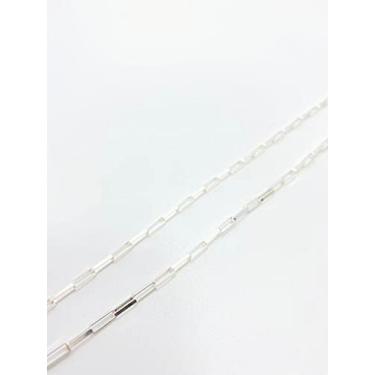 Imagem de CORDÃO CORRENTE BLOCO GROSSA 3MM 60CM PRATA LEGÍTIMA 925