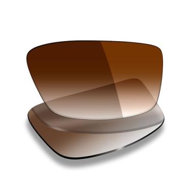 Imagem de Mryok Lentes de reposição UV400 para óculos Oakley Airdrop OX8046 57 mm, HD Polarized, proteção UV, resistente a impactos e ajuste perfeito - Marrom degradê
