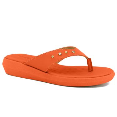 Imagem de Chinelo Feminino Brilho Acerola Usaflex AI3011