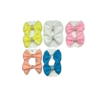 Imagem de Faixas de Cabelo Kit 24 Laços Fita, Presilha Bico de Pato(12)