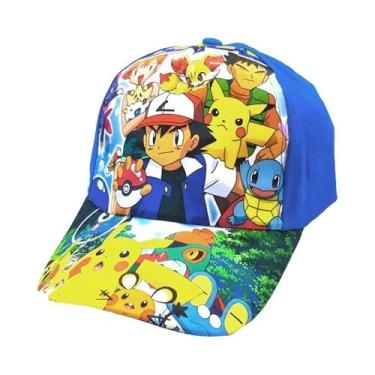Imagem de Boné De Algodão Com Rede Para Crianças Pokémon Charmander Ash Eevee Pi