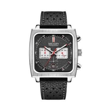 Imagem de Relógio De Pulso Masculino Com Mostrador Quadrado MEGIR 2182, Elegante