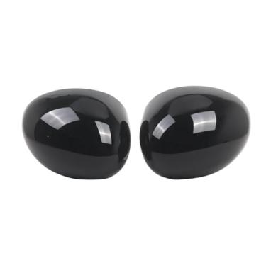 Imagem de 1 par de capa para espelho retrovisor preto brilhante 51167401230, capa lateral para carro, compatível com mini cooper f54 f55 f56 f60 2014-2019 lhd