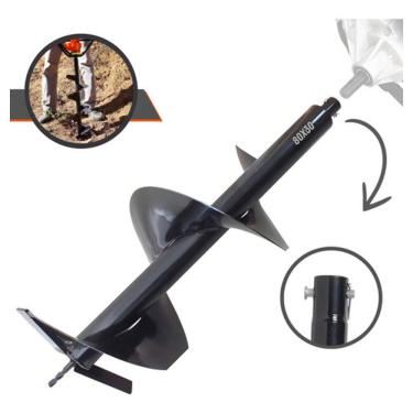 Imagem de Broca Para Perfurador De Solo 80x30 P/ Carbon Fak & Vulcan