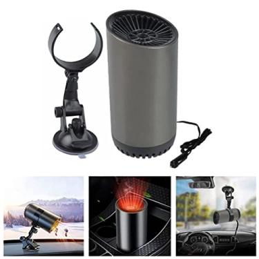 Imagem de aqxreight Aquecedor de Carro Portátil para Degelo de Carro, Ventilador de Aquecimento e Resfriamento Rápido, Mini Ventilador de Para- de Automóvel 150W 12V Para- de Gelo, Desembaçador de, Fresco Em