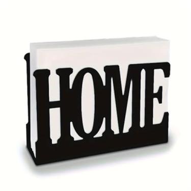 Imagem de Suporte de guardanapo moderno para mesa, dispensador de guardanapo de metal preto, garfo, suporte de guardanapo estilo colher com tema de colher, adequado para cozinha, cafeteria, sala de jantar