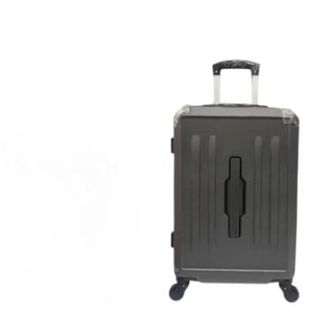 Imagem de Mala de Viagem com Rodinhas 360° Rígida com Cadeado – Tamanhos PP a G – Bagagem Resistente para Viagem(CINZA ESCURO (G) - 323)