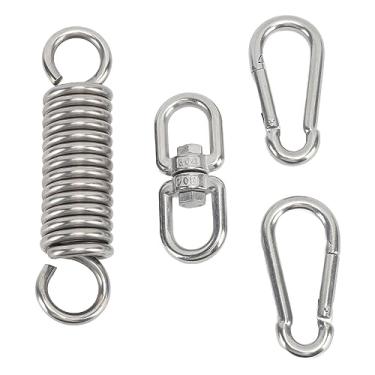 Imagem de KIMISS Mola de Saco Pesado 304, Aço Inoxidável, 200kg, Capacidade, Rotação 360 °, Kit de Mola para Saco de Pancadas, para Redes, Cadeiras de Balanço e Uso Ao Ar Livre