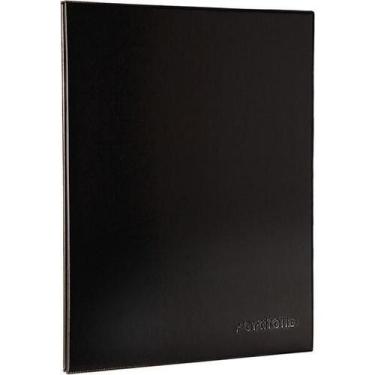 Imagem de Pasta Catalogo A3 10 Envelope Médios Portfólio Preta - Planeta Criança
