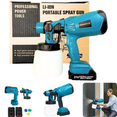 Imagem de Pulverizador Spray Eletrico Portatil 21v 3 Bicos 2 Baterias - Outras M