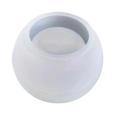 Imagem de 1pc resina redonda vela jar molde de silicone-artesanato de arte diy -