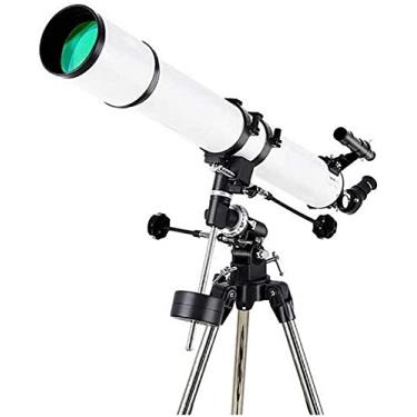 Imagem de pcagfaajmh Telescópio astronômico 1000 x 90 mm de alta definição, espaço profundo, observação de estrelas, estudante, adulto, telescópio A