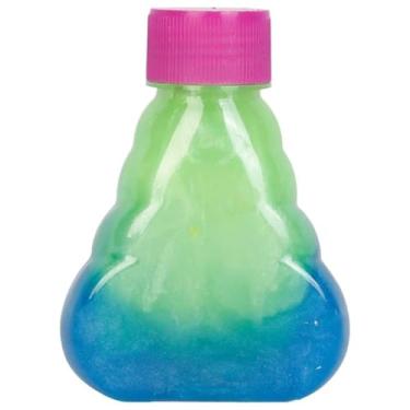 Imagem de Slime Multicolor Unicorn Poop, Garrafinha com Geleca, 160g, Cores Sortidas, Brinquedo Sensorial (Verde e Azul)