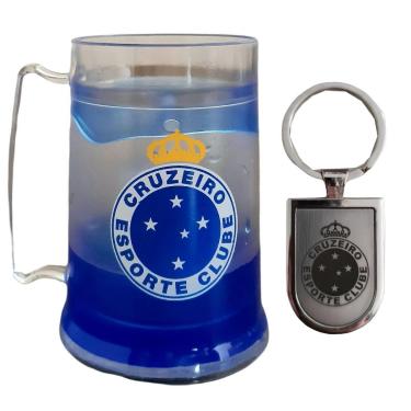 Imagem de Kit Presente Cruzeiro - Caneca 300ml + Chaveiro Oficial-Masculino