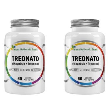 Imagem de 2x Magnésio L Treonato Puro Concentrado 120 Cápsulas 600mg Flora Nativa do Brasil-Unissex