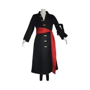 Imagem de Fantasia De Cosplay Do Roronoa Zoro Para Homens, Kimono De Anime, Fant