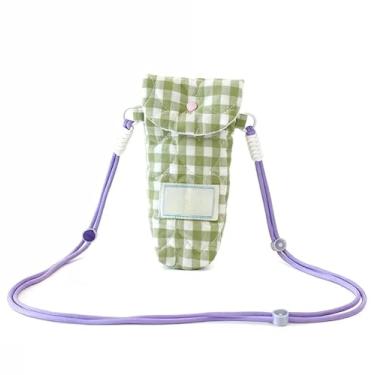 Imagem de Bolsa tiracolo acolchoada macia para câmera, bolsa de armazenamento digital, bolsa de ombro portátil para celular, Verde, Medium, Mochila casual