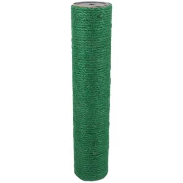 Imagem de POPETPOP Substituição de poste para arranhar gatos, mastro de sisal natural para arranhar gatos, arranhador de garras, peças de poste de reposição para gatinhos internos Torre verde
