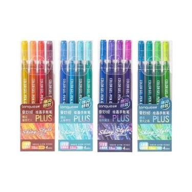 Imagem de Conjunto De Canetas Gel Com Efeitos De Glitter 6/88 Cores 1.0mm Para P