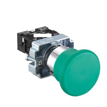 Imagem de 1 peça interruptor de botão autorreinicialização pequena cabeça de cogumelo parada de emergência 22 mm botão botão de partida em energia em XB2-BG21 XB2-BA31 XB2-BS54(XB2-BC31)