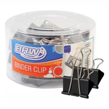 Imagem de Prendedor de papel Binder Clip BRW 15mm caixa com 60un