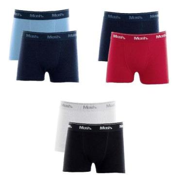 Imagem de Kit C/10 Cuecas Boxer Mash Infantil 110.07, Sortida, M
