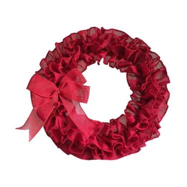 Imagem de UGPLM Guirlanda decorativa para o Dia dos Namorados, com laço para pendurar na parede, ideal para porta de entrada, aniversário, uso interno e externo.