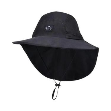 Imagem de Chapéu De Pescador Unissex Com Aba Larga, Secagem Rápida, Respirável, 