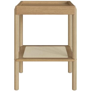 Imagem de Mesa Lateral Para Sala De Estar Pés Madeira Moss A03 Hanover Roble