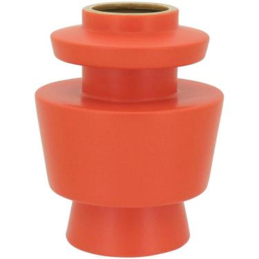 Imagem de Valvola Vaso 16X12X12Cm Cerâmica Laranja