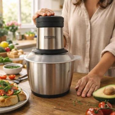 Imagem de Multiprocessador Elétrico de Alimentos 2 ou 3 Litros 127V ou 220V 4 Lâ