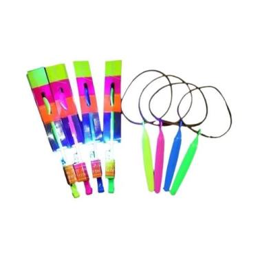 Imagem de Conjunto De Brinquedos Voadores LED: Foguete, Helicóptero E Flecha - 1